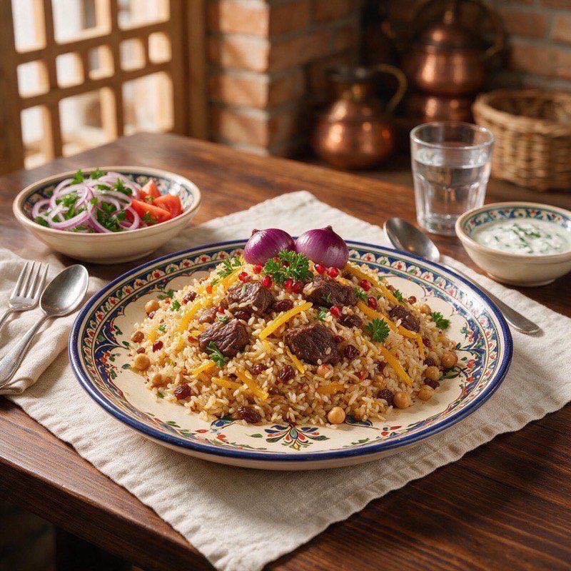 Osh plov rice pilaf